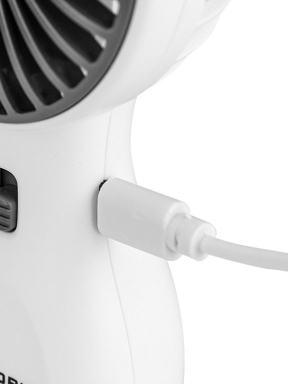 Вентилятор ручной "Ушки"  USB, 6,5*3,5*14 см, белый/серый