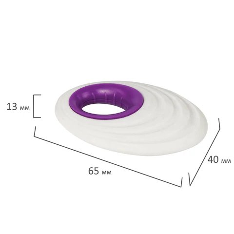 Ластик Brauberg "Fruity" 65х40х13 мм, пластиковый держатель, белый