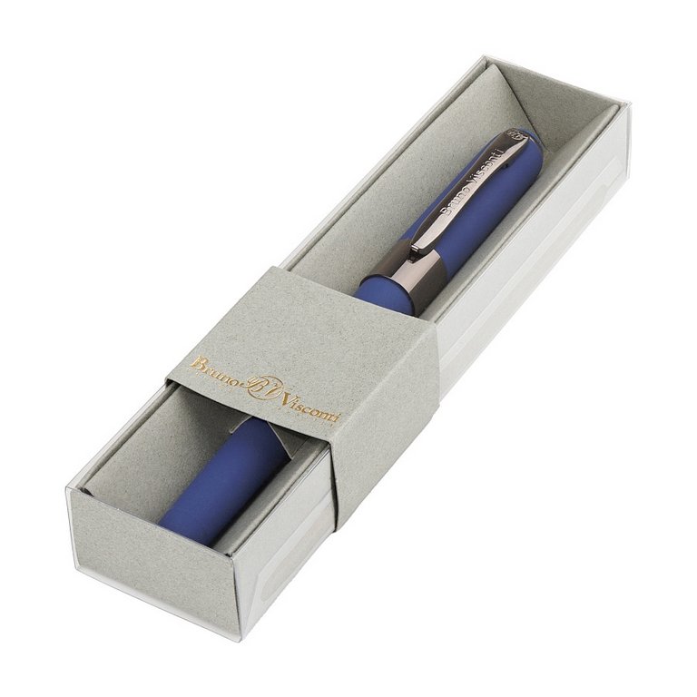 Ручка шариковая Bruno Visconti "Monaco" в футляре (картон), синий корпус