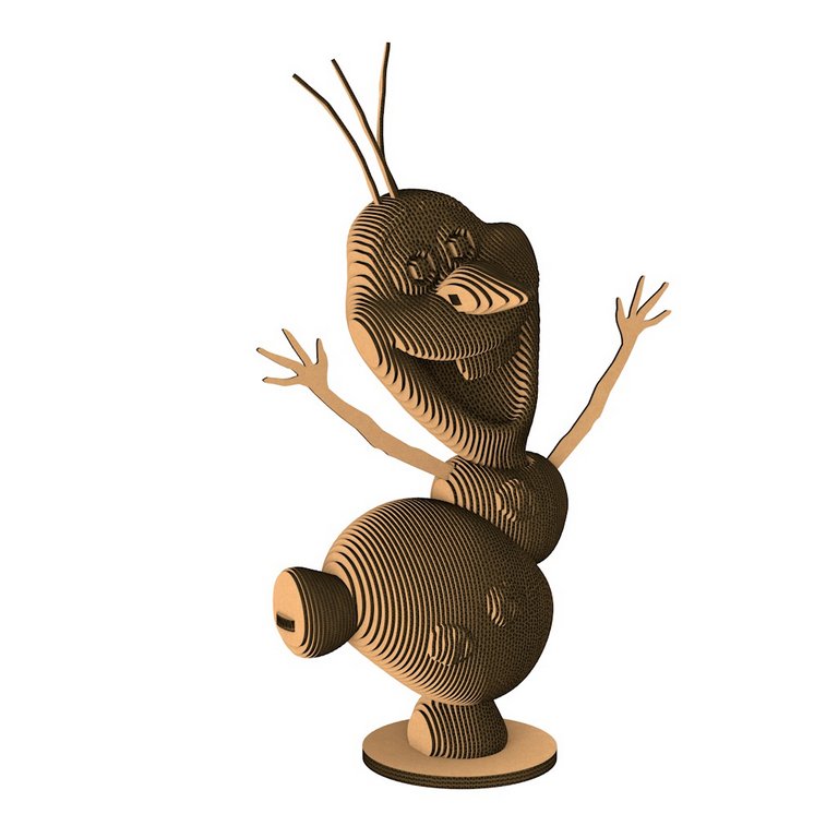 Сборная модель из гофрокартона "Олаф" h=18 см, 135 дет, 6+, 5cult