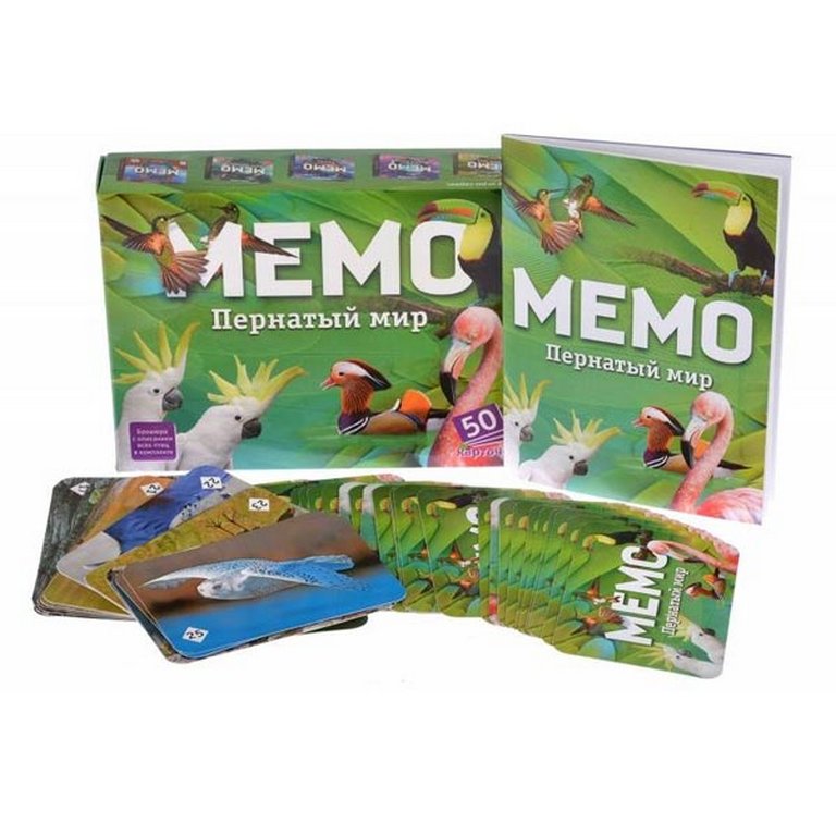 Игра настольная  Мемо "Пернатый мир" Нескучные игры