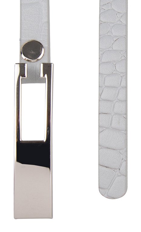 Ремень Alliance нат. кожа,  ширина 10мм, светло-серый