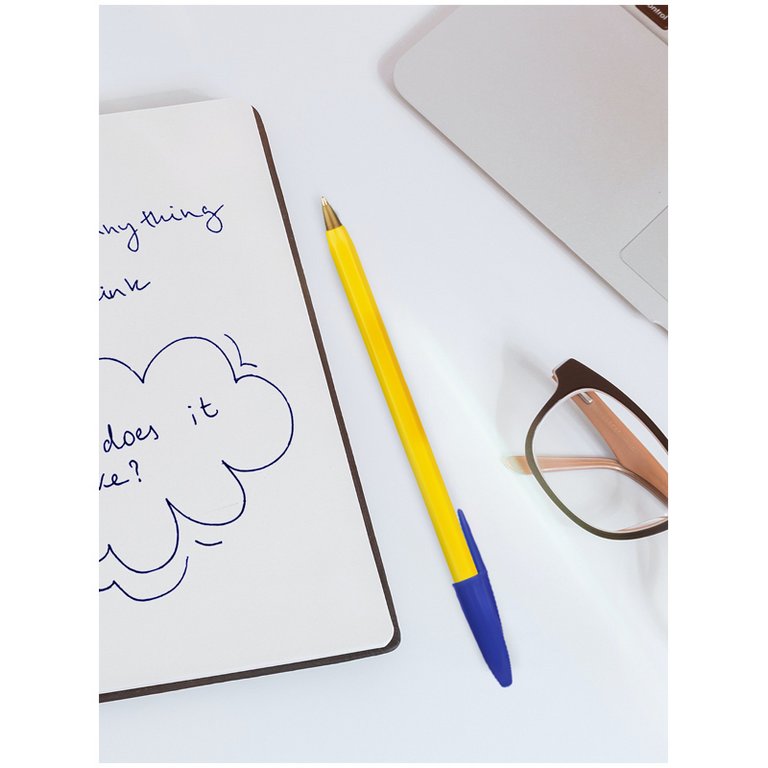 Ручка шариковая  ЭКОНОМ OfficeSpace "LC-Orange" 0,7мм синяя (линия 0,5мм) одноразовая