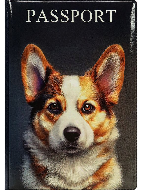 Обложка для паспорта MILAND "Корги" ПВХ