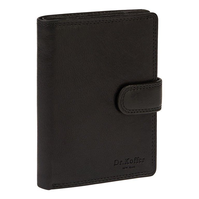 Обложка для паспорта и автодокументов Dr.Koffer нат. кожа, черный