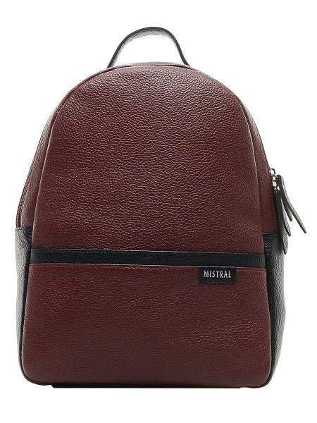 Рюкзак женский Mistral 32*25*12 см, цвет бордо, нат. кожа