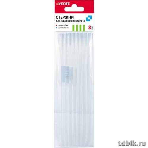 Клей для клеевого пистолета d= 7мм, l=200мм (8шт/уп) deVENTE