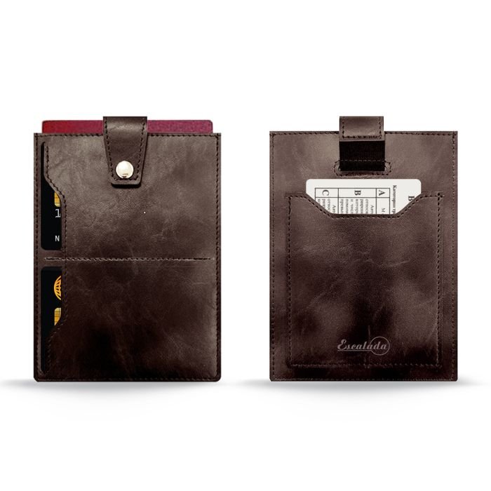 Футляр для кредитных карт иск. кожа "Баффало" цвет коричневый,  105х145 мм