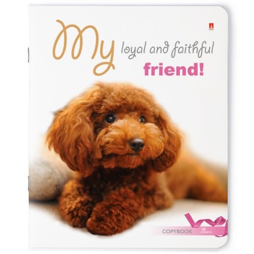 Тетрадь 48 лист кл. А5 на скрепке "ЩЕНОЧКИ" 5 видов