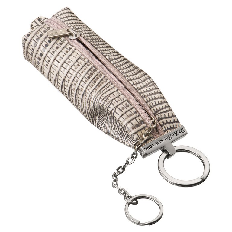 Футляр для ключей Dr.Koffer 4,5*14см, на молнии, серый