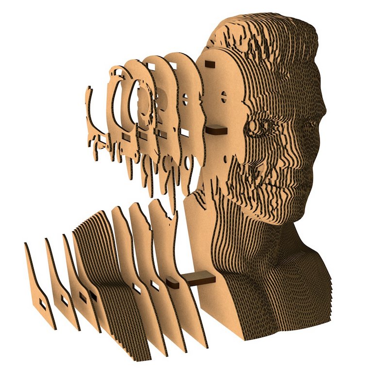 Сборная модель из гофрокартона "Терминатор" h=19см, 89 дет, 6+, 5cult