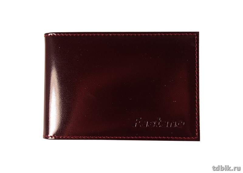 Визитница на 32 визитки Faetano, нат.кожа, бордо