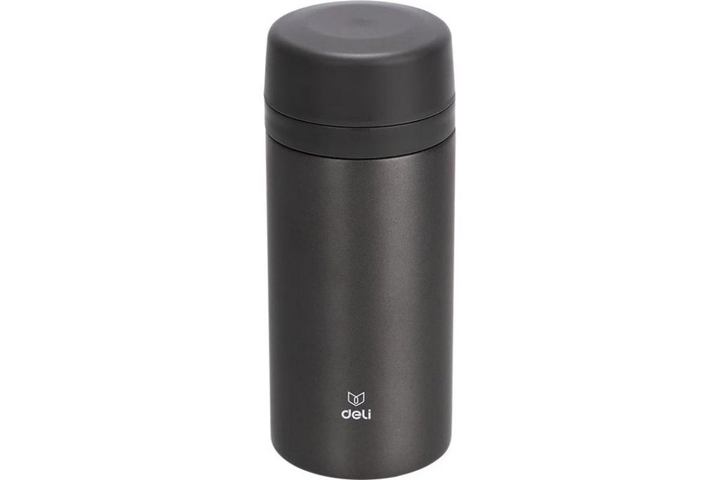 Термос Deli "DK GRAY" 420 мл темно-серый