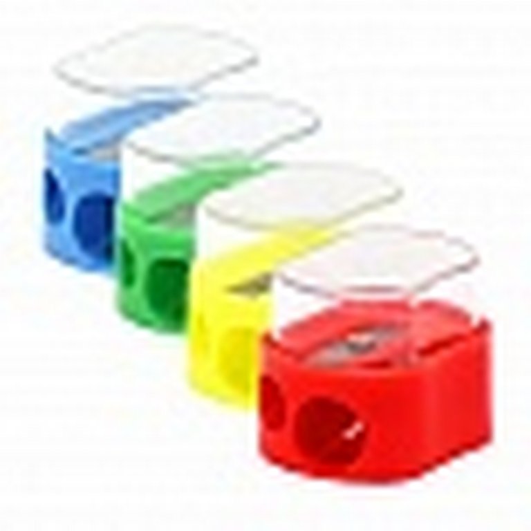 Точилка с контейнером два отверстия Lamark