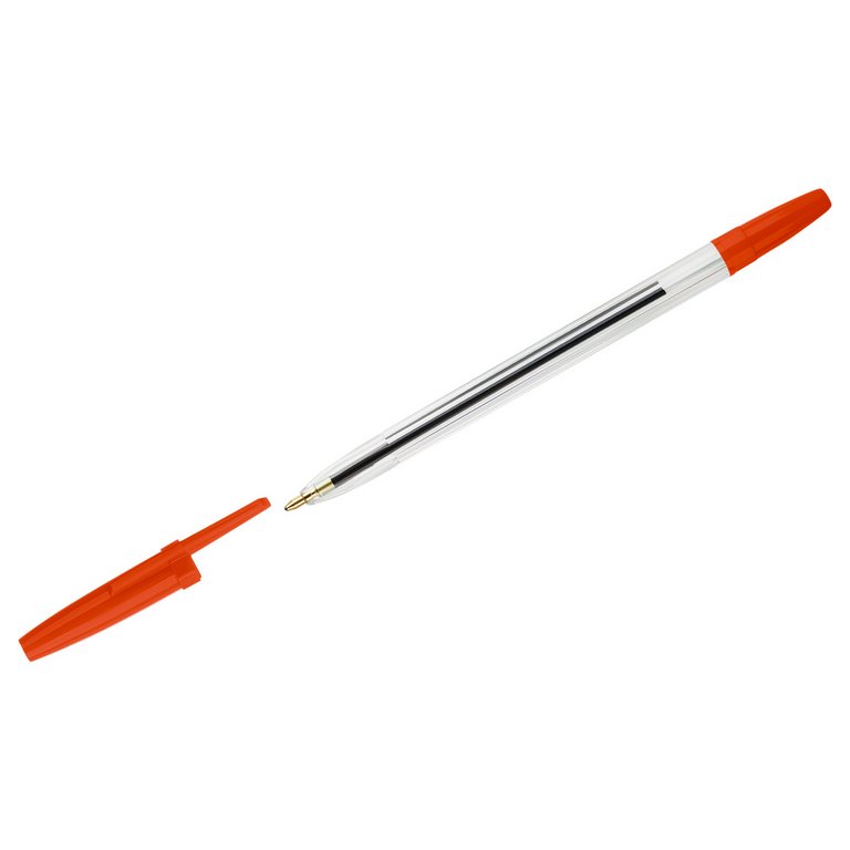 Ручка шариковая масляная Стамм "Оптима"  1,0мм красная (стерж.133мм, линия 0,7мм)