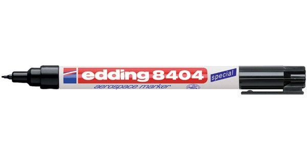Маркер аэрокосмический 0,75мм Edding 8404  черный (диапазон температур при маркеровке -20 до +40)