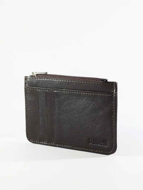 Картхолдер D.Morelli "Brown" нат. кожа, коричневый, 13*9 см