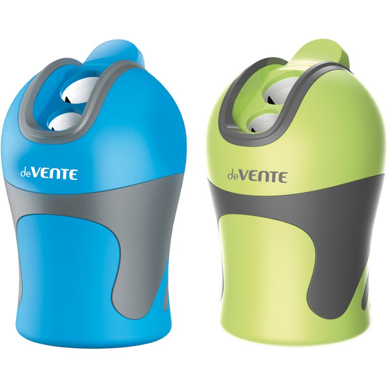 Точилка с контейнером два отверстия deVENTE "Robotic" 50*52*25 мм, ассорти