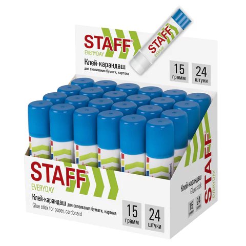 Клей карандаш STAFF EVERYDAY 15гр.