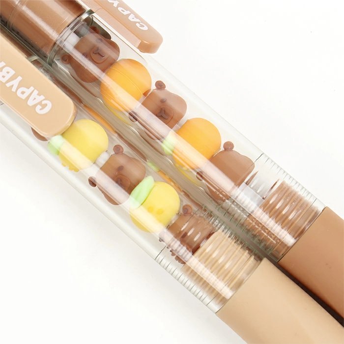 Ручка шариковая сувенирная автомат "Капибара" 0,5мм синяя масляная (ассорти)