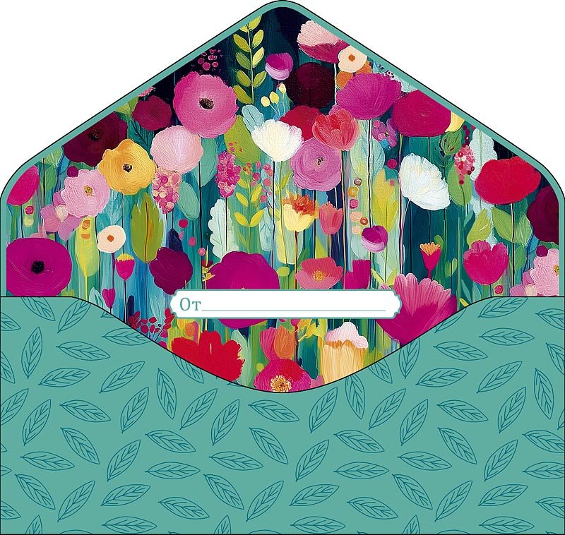 Конверт (для денег)  ЛЮКС "С днем рождения!"