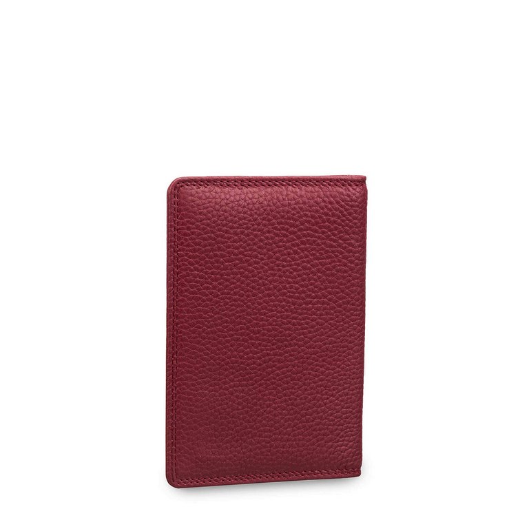 Обложка для паспорта Dr.Koffer нат. кожа, бордовый