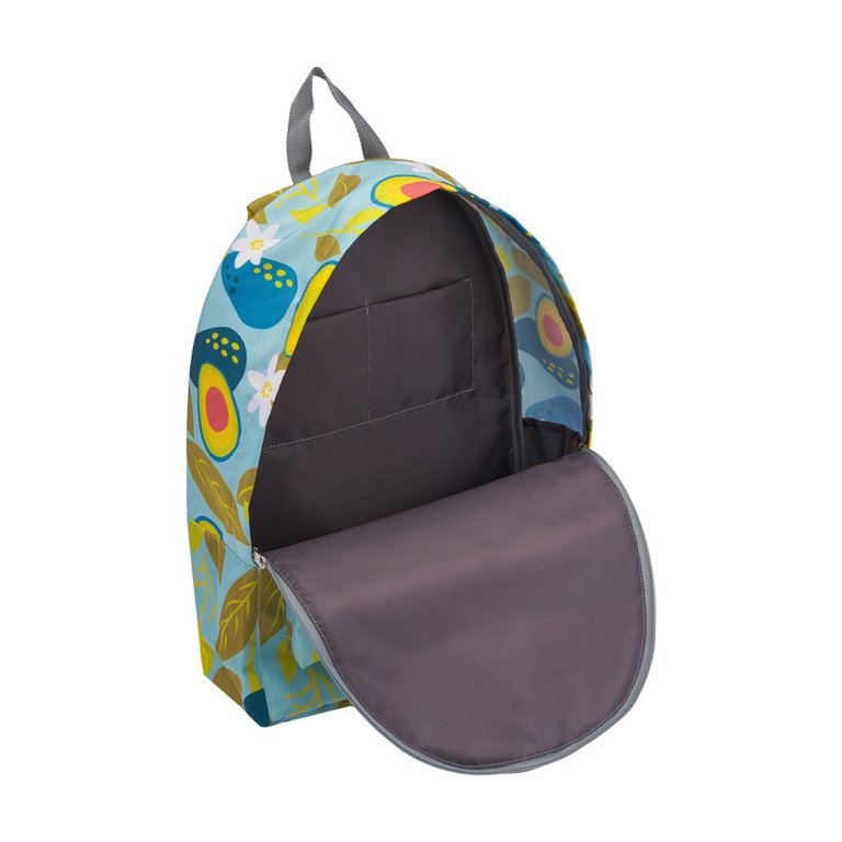 Рюкзак молодежный женский ErichKrause EasyLine " Avocado Day" 17 л., 39*29*13, разноцветный