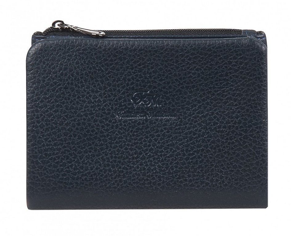 Портмоне Franchesco Mariscotti нат. кожа, синий