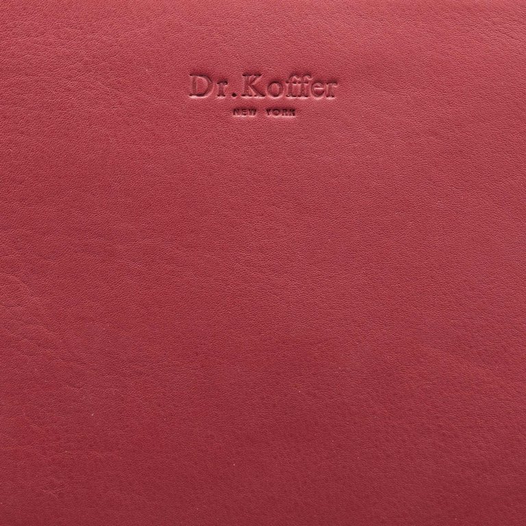 Сумка женская Dr.Koffer 27х19х9см см, нат.кожа бордовая