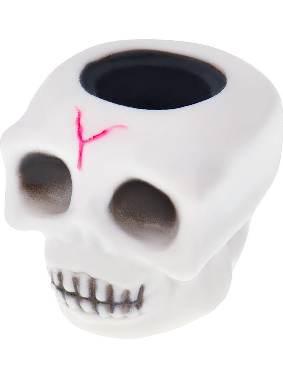 Мялка "Пугающий череп" 6х6 см, ассорти