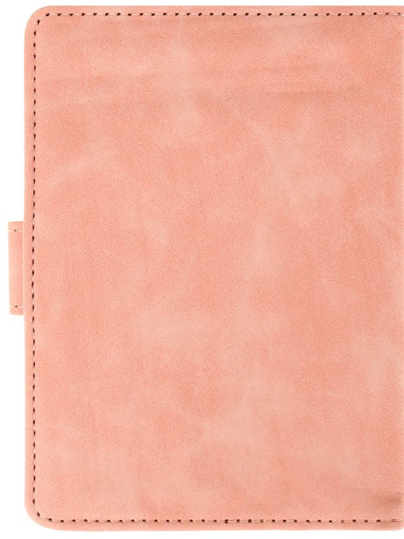 Обложка для паспорта MILAND "Путешествие" с отделениями для карт на магните кожзам, розовая