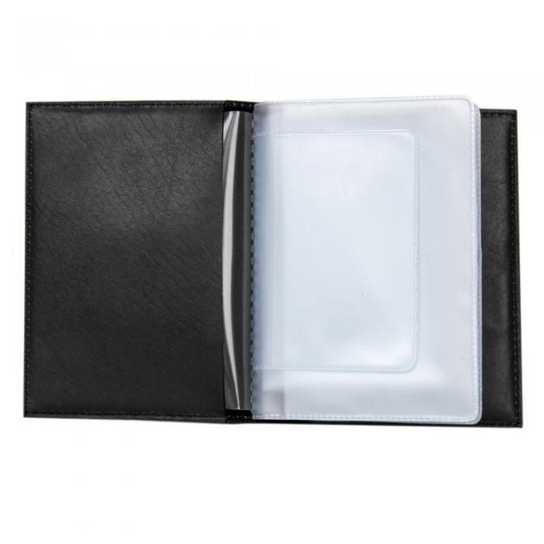 Бумажник для автодокументов Макей, нат. кожа, цвет синий