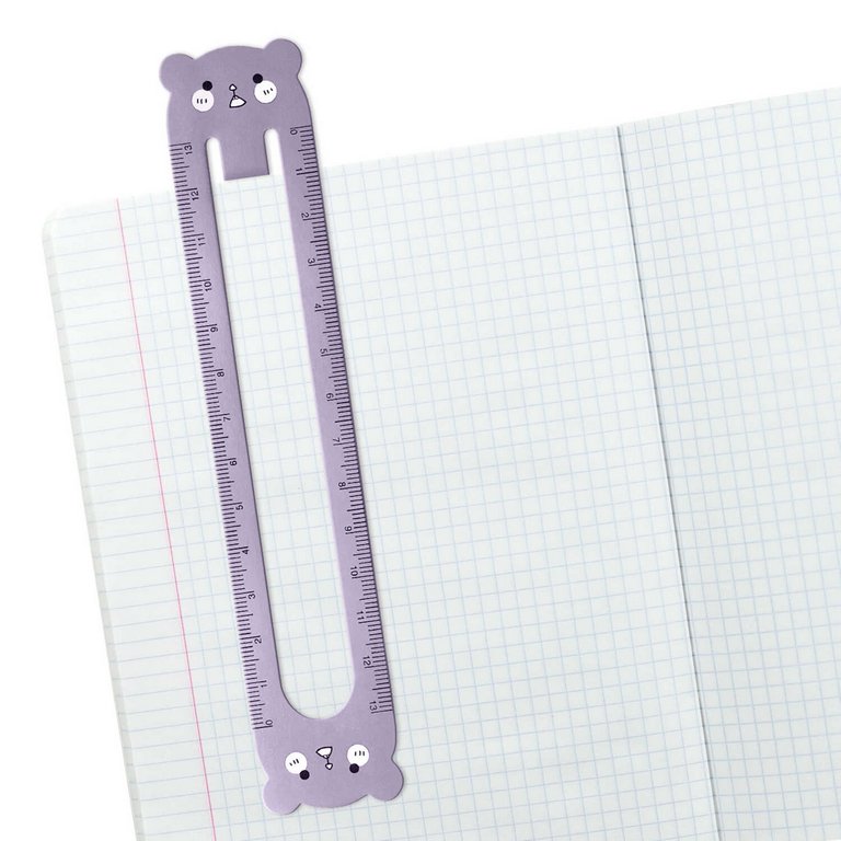 Закладка-линейка "Медведь" 13 см