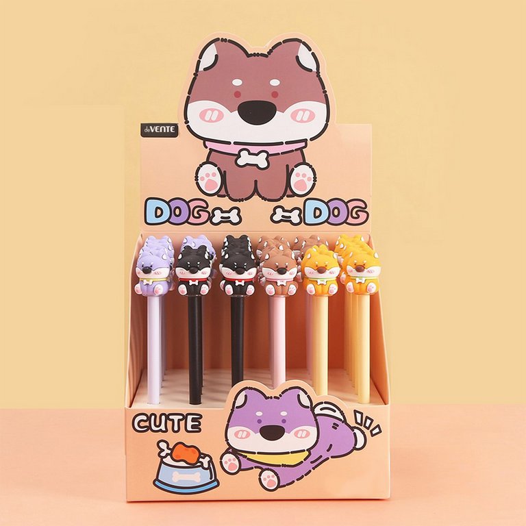 Ручка шариковая сувенирная "Doggy" 0,7мм синяя масляная (ассорти) deVENTE
