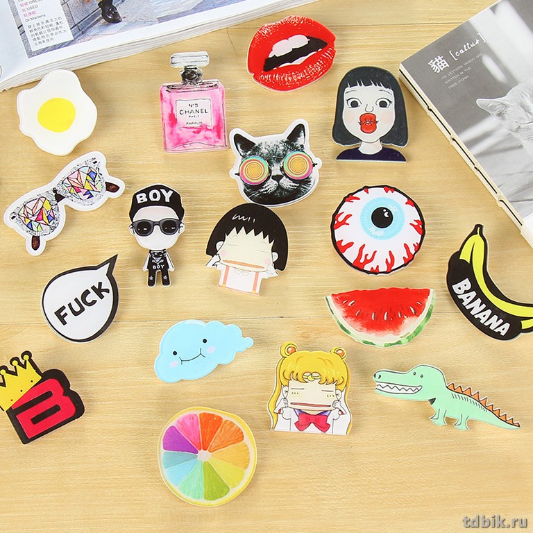 Значок акрил 45*40мм (ассорти)