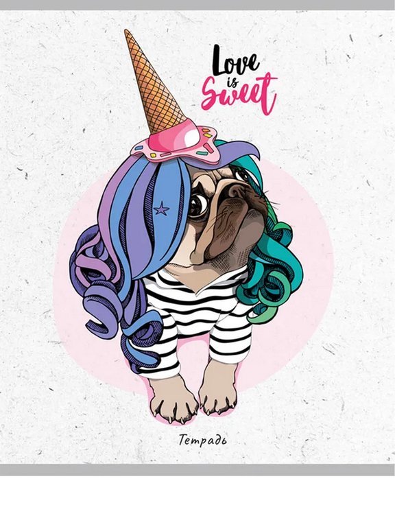 Тетрадь 24 лист кл. А5 "МИЛЫЕ ЖИВОТНЫЕ-2" 5 ВИДОВ