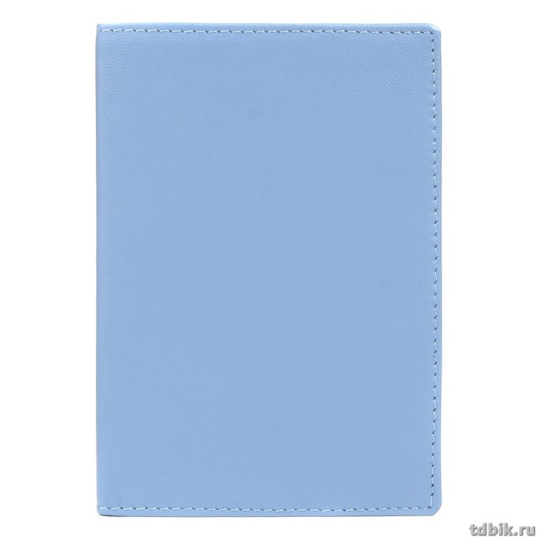 Обложка для паспорта Jane's Story нат. кожа, синяя