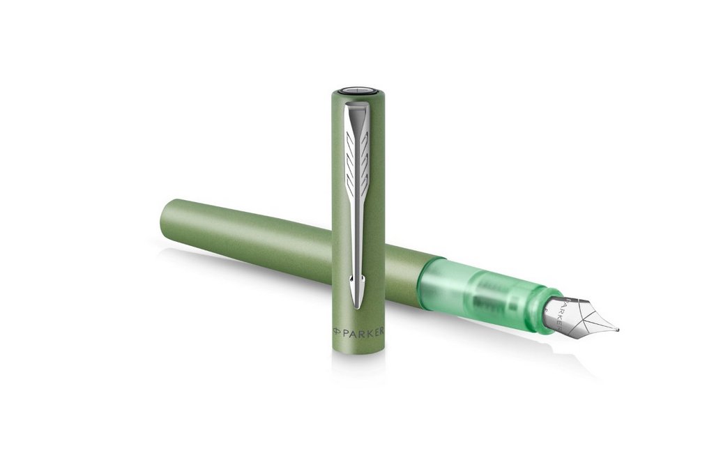 Ручка перьевая Parker Vector XL F21 цв. зеленый металлик