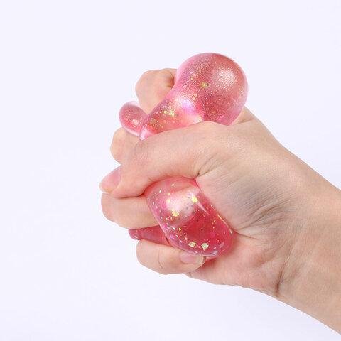 Мялка "Шар с блестками" 6 см цв. ассорти  JOLLY JOT