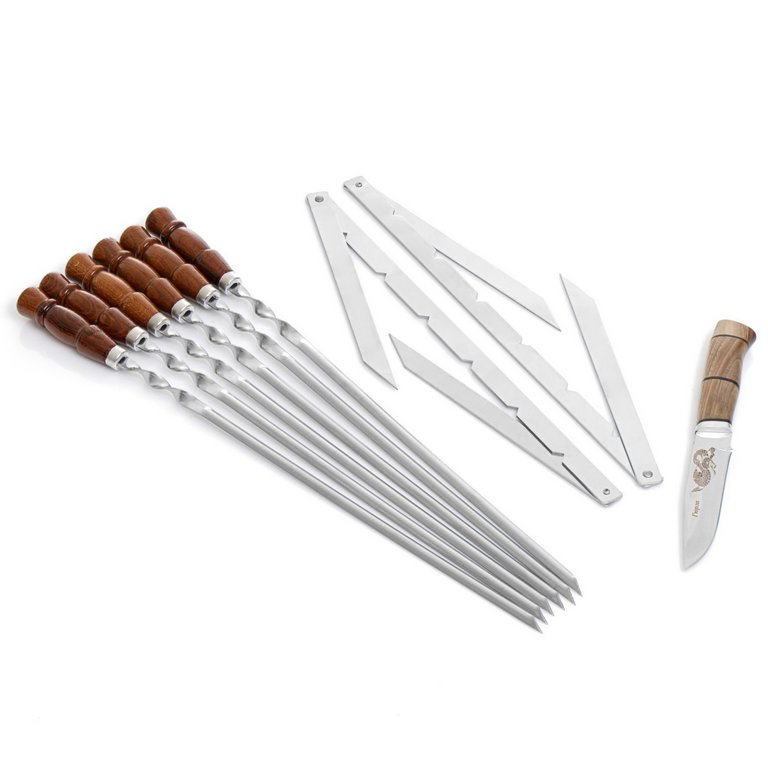 Набор туристический с шампурами "Спутник туриста" №15 в тубусе