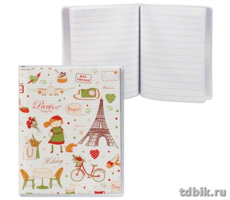 Блокнот-мини А7  50л., 80*100 мм, "Париж"