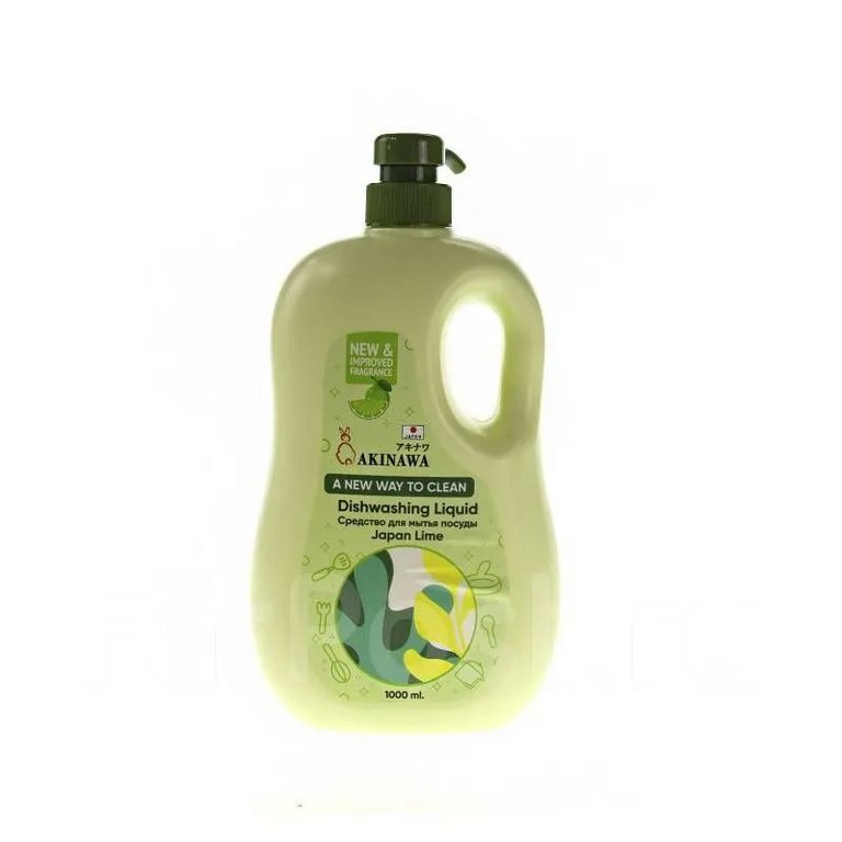 Жидкость д/мытья посуды Akinawa Japan Lime 1000 мл. Жидкость д/мытья посуды Akinawa Japan Lime 1000 мл.