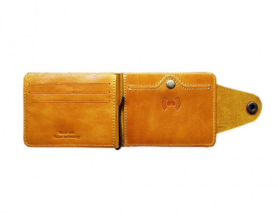 Зажим для денег D.Morelli "Титан" с RFID-защитой, жёлтый