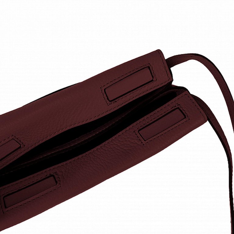 Сумка женская Dr.Koffer 23х19х5см см, нат.кожа, красная