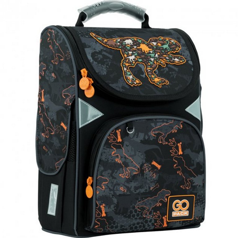 Ранец для мальчика GoPack Education "Roar" 26*34*13 черный