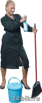 Спецодежда Халат женский "Рабочий" р-р 56-58  цвет черный