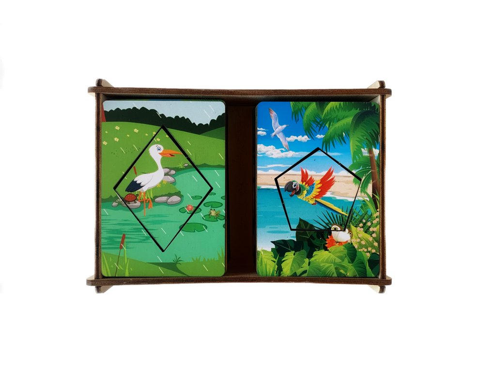 Игра обучающая  Формы Доски Сегена "Птицы" (дерево) Сибирские Игрушки