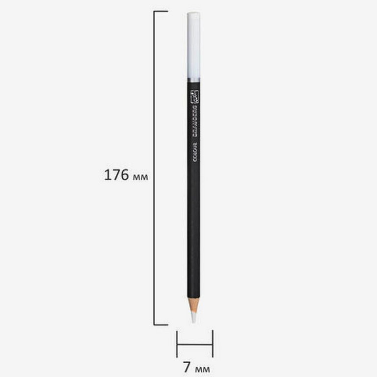 Карандаш белый художественный 3,3 мм BRAUBERG ART "CLASSIC"