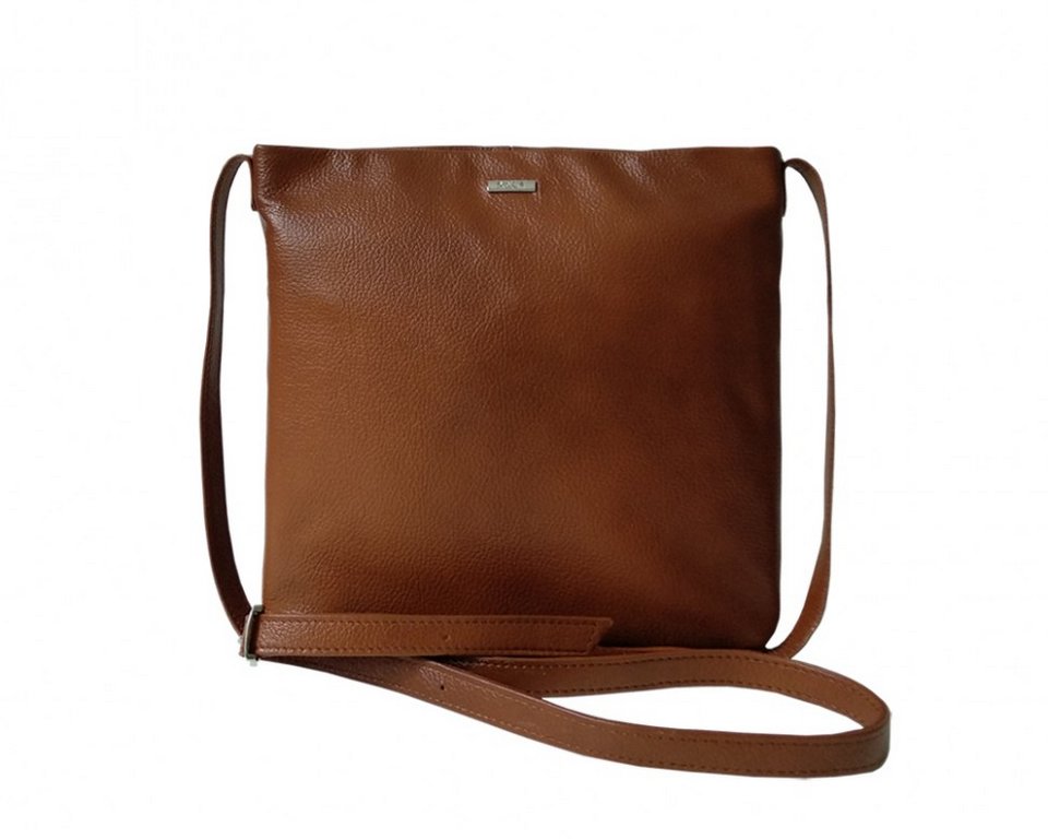 Сумка женская  D.Morelli, нат. кожа, средняя коричневая 26,5*24*6 см
