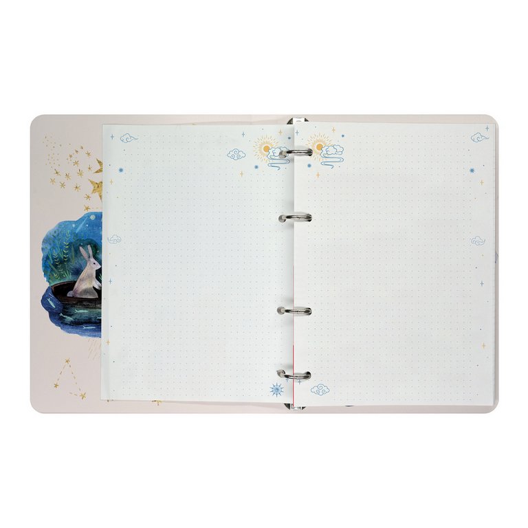 Тетрадь 80 лист в точку А5 на кольцах со сменным блоком "СОН"